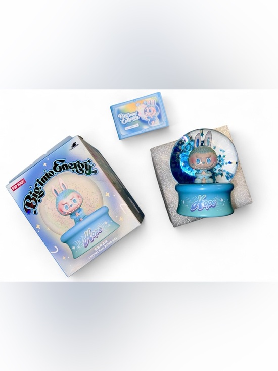 POP MART SNOWGLOBE Other - ✨ POP MART Big Into Energy “Hope” Labubu Snow Globe – CONFIRMED ✨